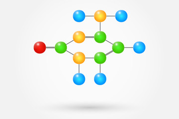 Cytosine Molecule Chemical Formula Component Of The Dna