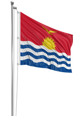 3D flag of Kiribati