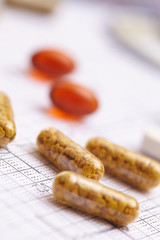 pills on the table