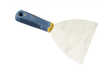 Used trowel isolated on white background