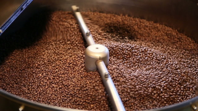 Coffee cooling.
