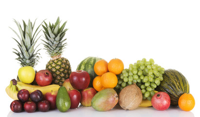 Fresh fruits composition.