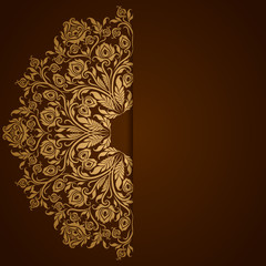 Elegant background with lace ornament