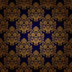 damask seamless floral pattern