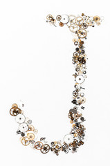 alphabet clock parts