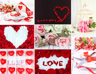 Collage of Valentine's Day