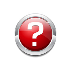 Question Mark  Circular Rounded  Vector Icon Button