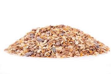 cornflakes, muesli isolated