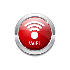 Wifi Circular Rounded  Vector Icon Button