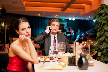 Beautiful woman on boring dating
