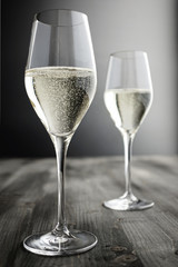 Two glasses of Champagner