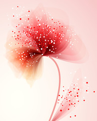 Vector background with flowers