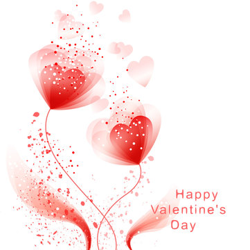 Vector valentine background with heart