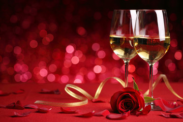 wine and rose