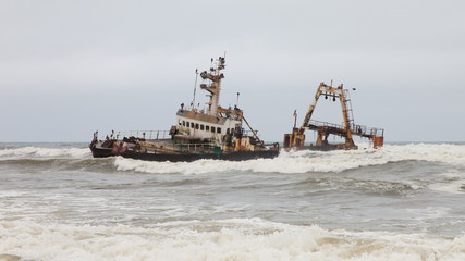Zeila Shipwreck stranded on 25th August 2008 in Namibia