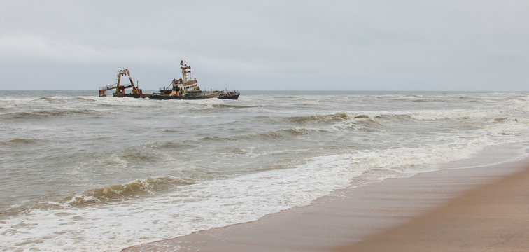 Zeila Shipwreck stranded on 25th August 2008 in Namibia
