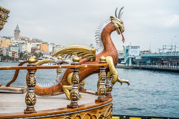 Istanbul Galata food boats
