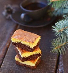 Chocolate and coffee brawnie