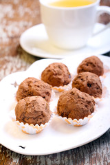 Homemade truffles