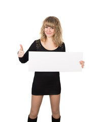 Fototapeta premium black dress woman frame