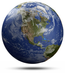 Earth globe - USA