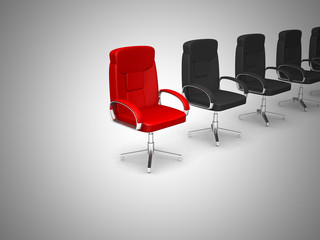 Office chair concept isolated on white background