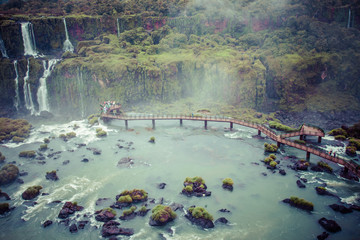 Iguassu Falls,the largest waterfalls of the world,Brazilian side