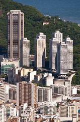 Fototapeta na wymiar Aerial View of Residential Buildings in Rio de Janeiro, Brazil
