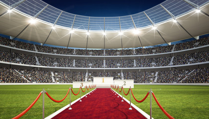Stadion mit Siegertreppe © OH
