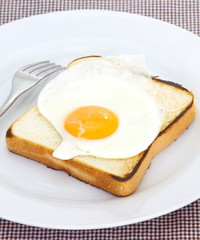 toast with fried egg