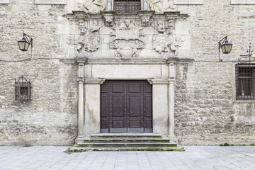 Old door in a historic building