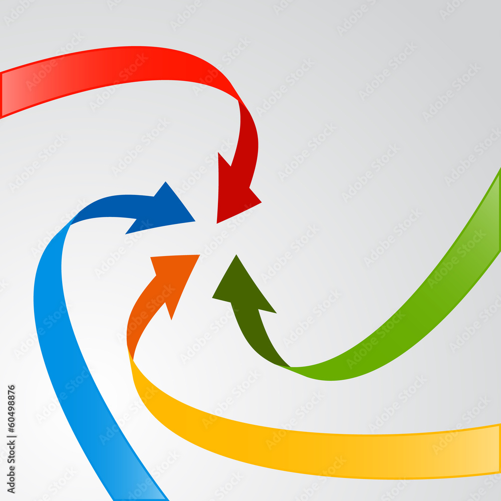 Poster abstract colorful vector arrows background