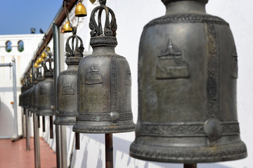 Fototapeta premium Religious bells in temple