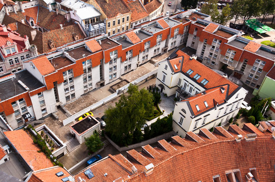 Rooftops Of The Old Town Of Vilnius, Lithuania