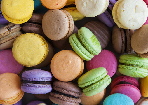 Colored Macarons