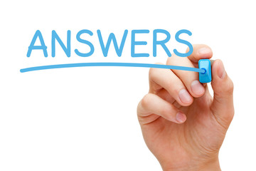 Answers Blue Marker