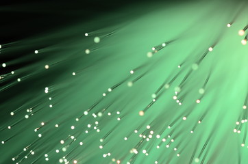 abstract view of fiber optics