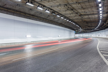 Fototapeta na wymiar Interior of an urban tunnel