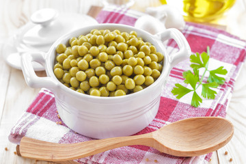 Canned peas