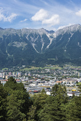 General view of Innsbruck in western Austria.