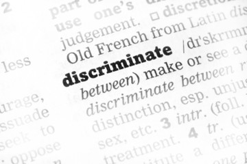 Fototapeta premium Discriminate Dictionary Definition
