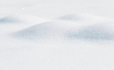 Fototapeta premium Blurred snow details
