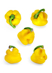 Series of studio shots peppers