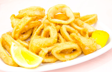 Squid fried foods