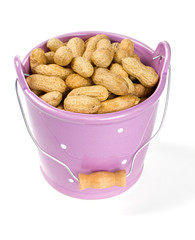 peanuts in a bucket