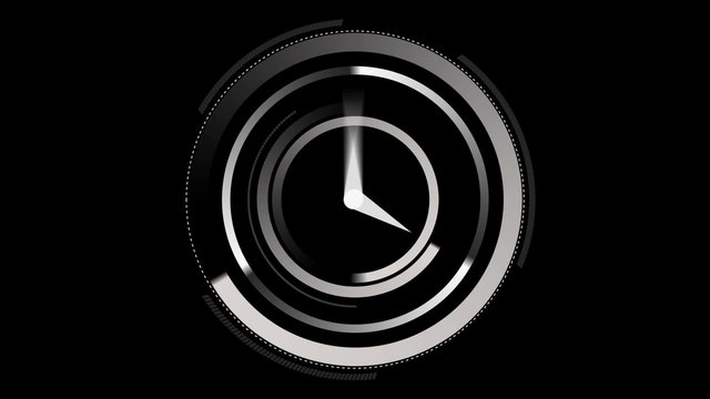 White clock ticking