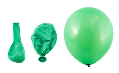 Three stages of balloon inflation isolated