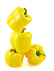 Sweet yellow bell pepper isolated