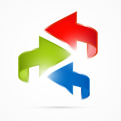 Abstract 3d Arrow Icon