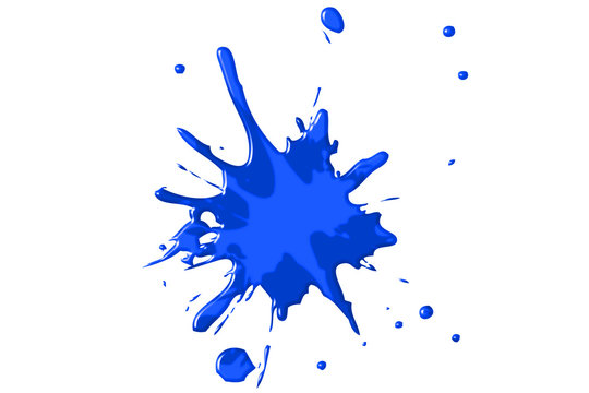 Farbspritzer - blau
